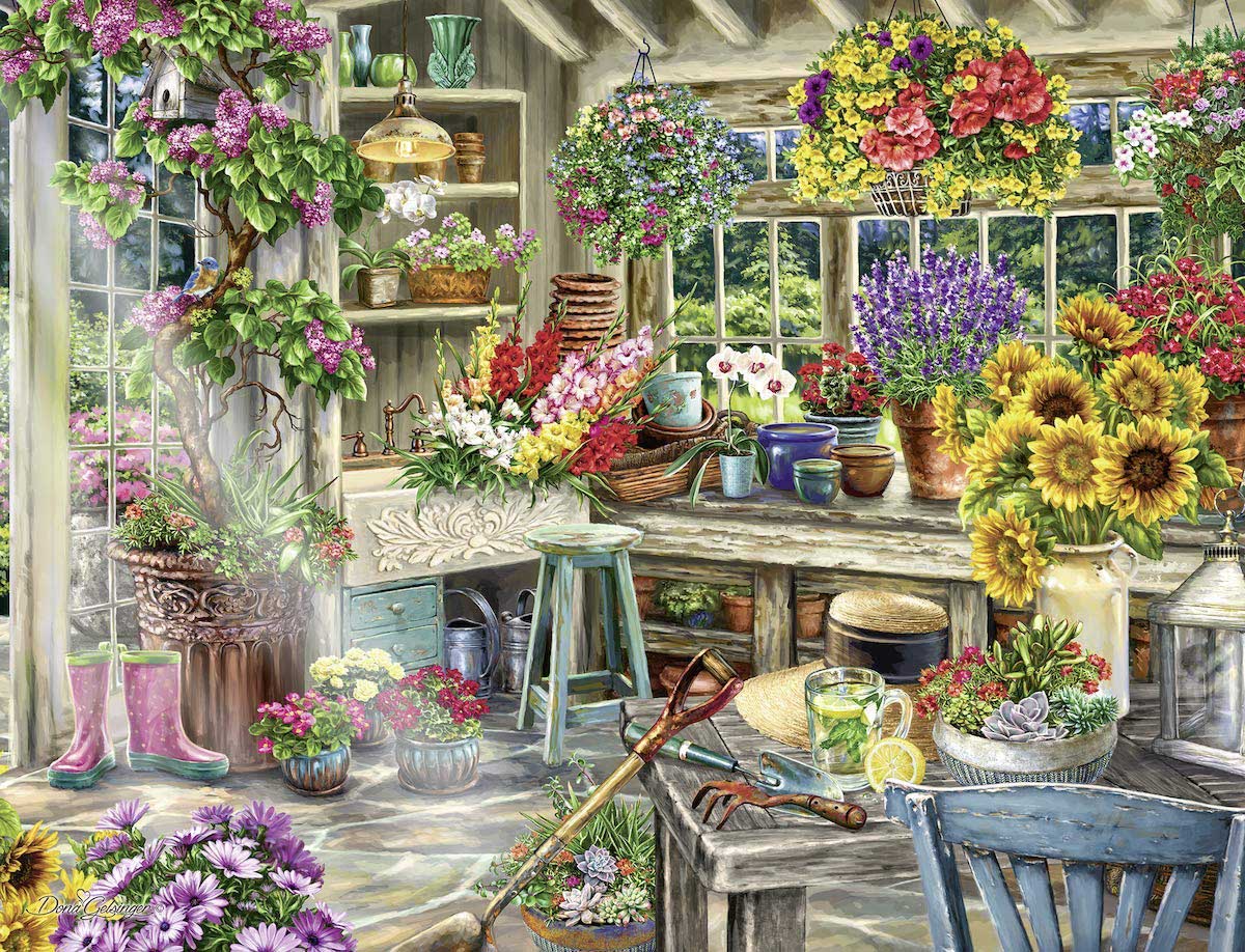 Gardener's Paradise Flower & Garden Jigsaw Puzzle
