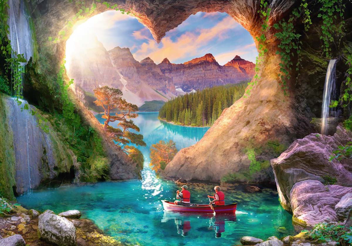 Heartview Cave Mountain Jigsaw Puzzle