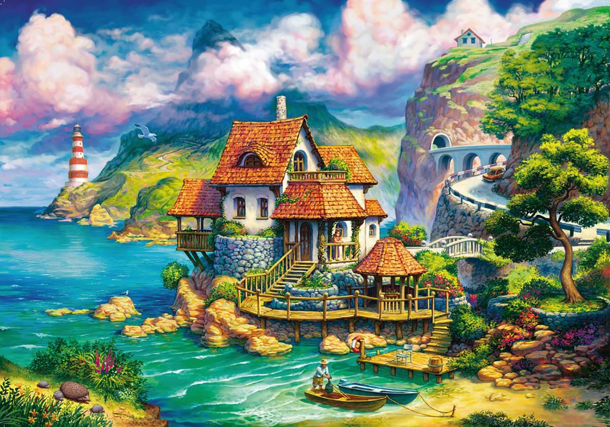 The Cliff House Beach & Ocean Jigsaw Puzzle