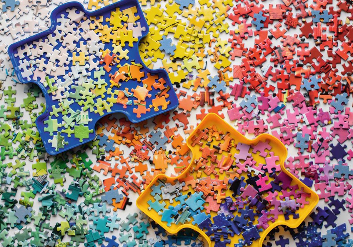 The Puzzler's Palette Collage Jigsaw Puzzle