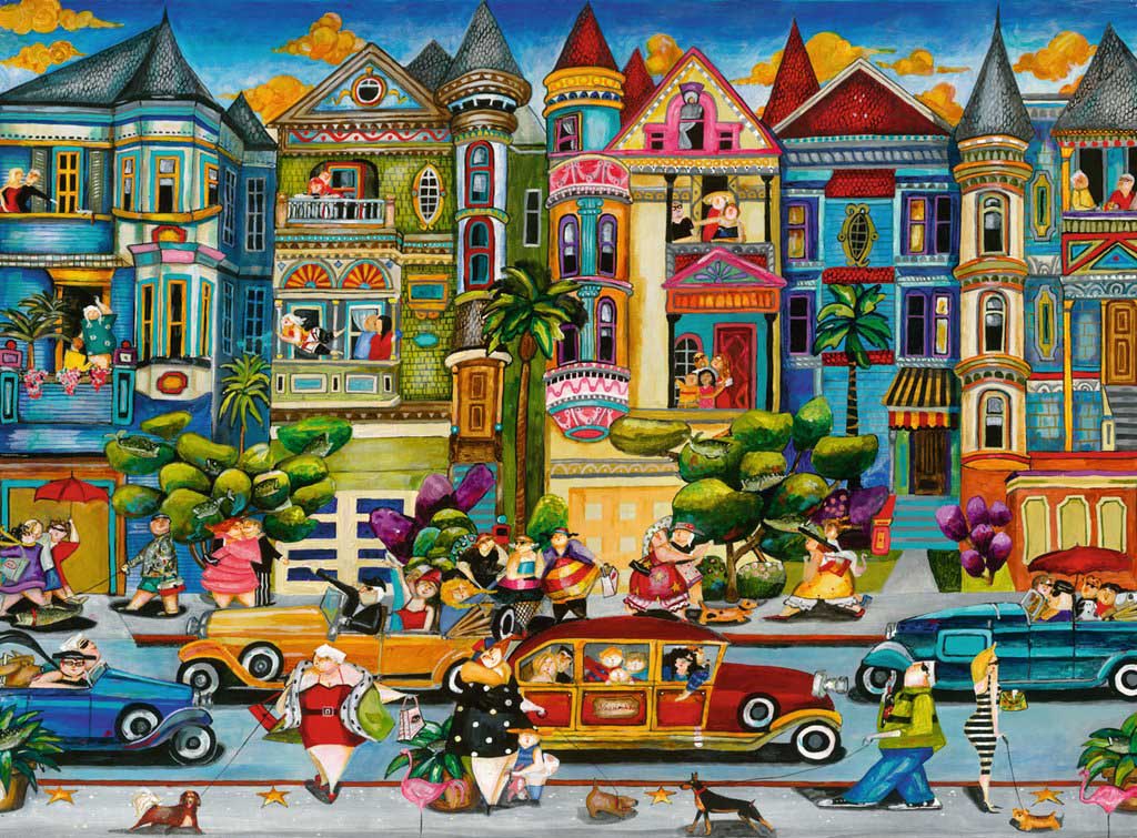 The Painted Ladies Humor Jigsaw Puzzle