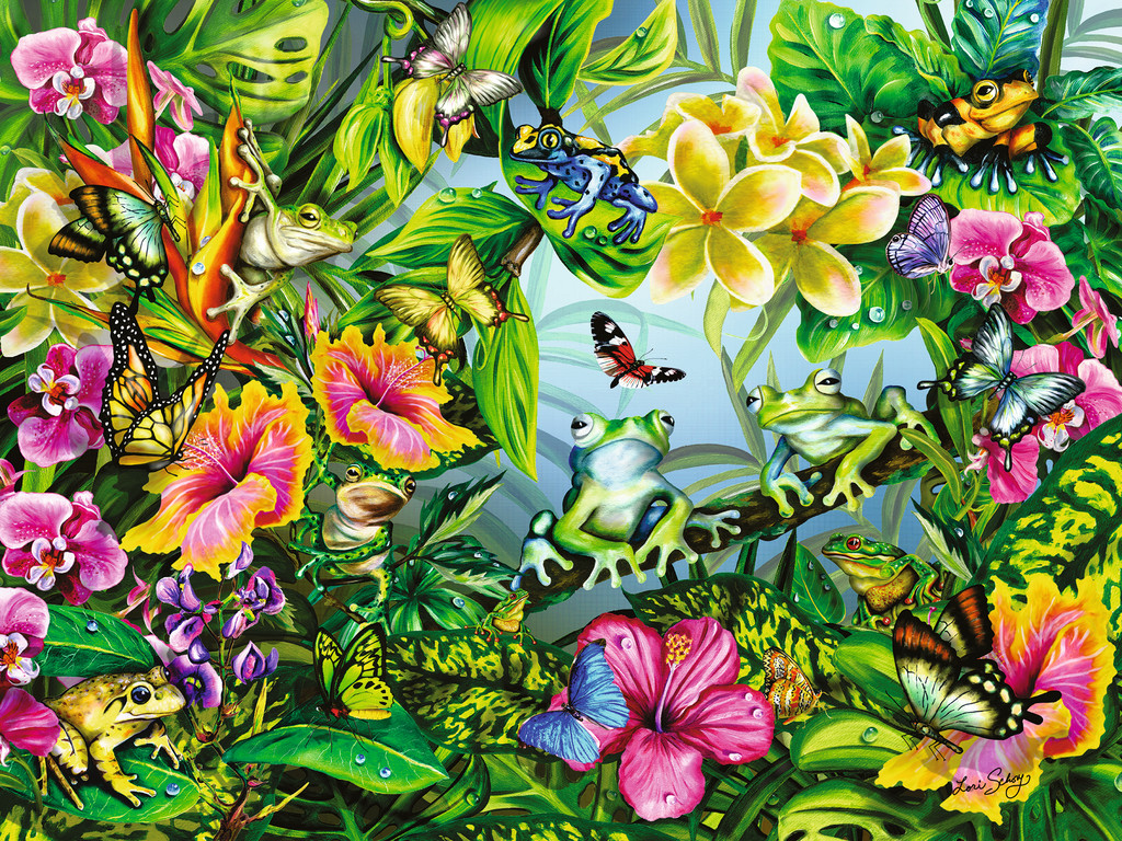 Find the Frogs Forest Animal Jigsaw Puzzle