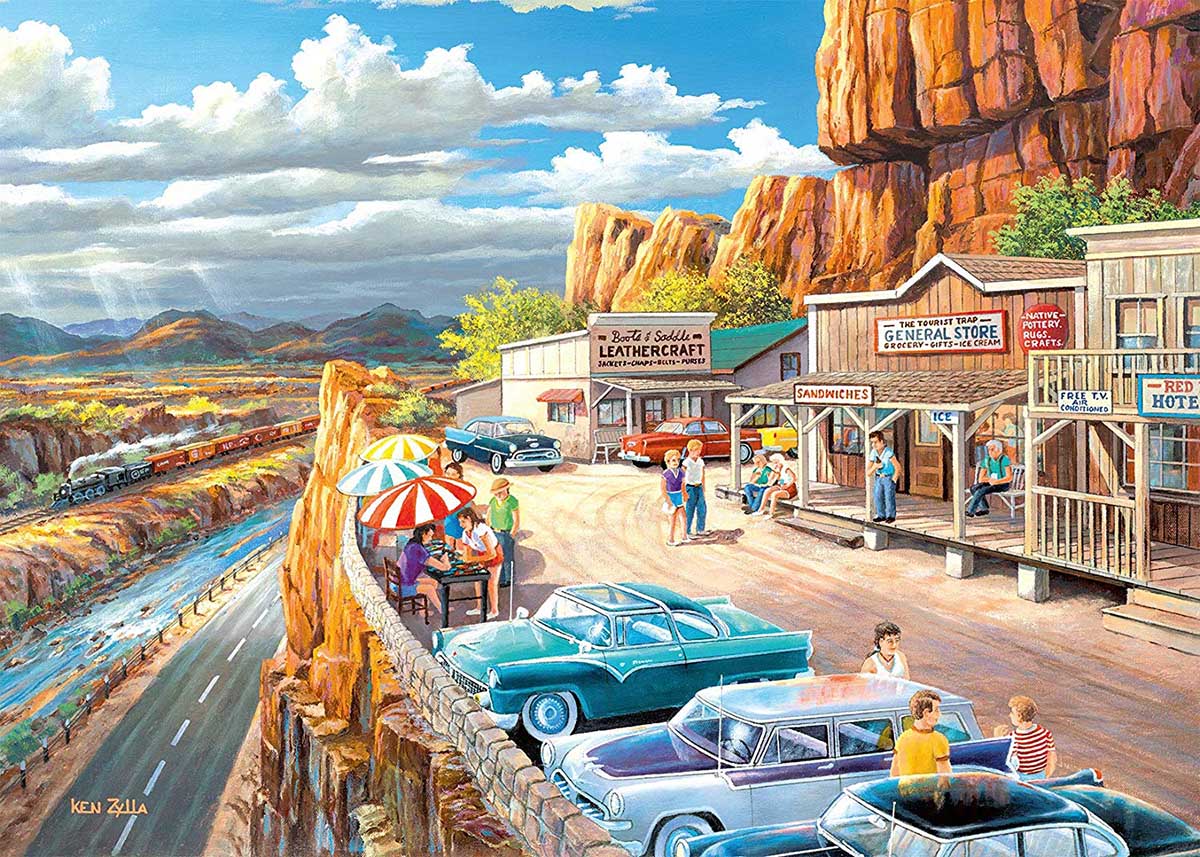 Scenic Overlook Car Jigsaw Puzzle