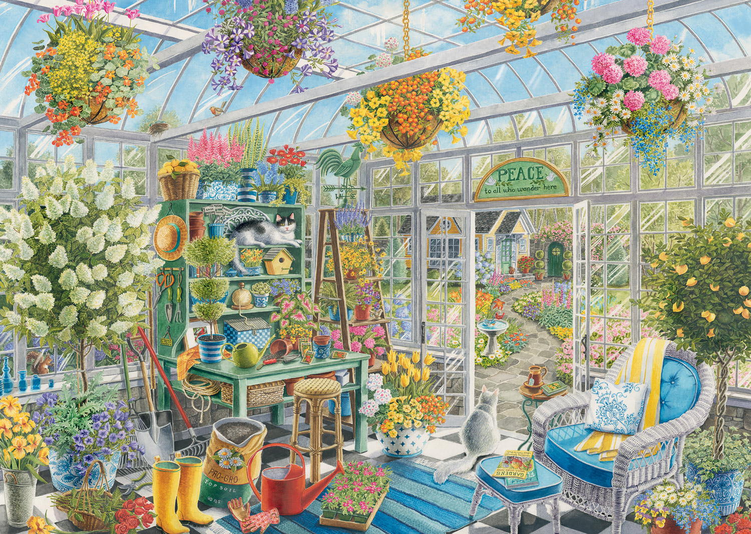Greenhouse Heaven Flower & Garden Jigsaw Puzzle