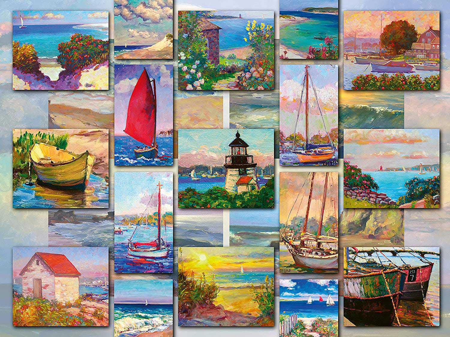 Coastal Collage Collage Jigsaw Puzzle