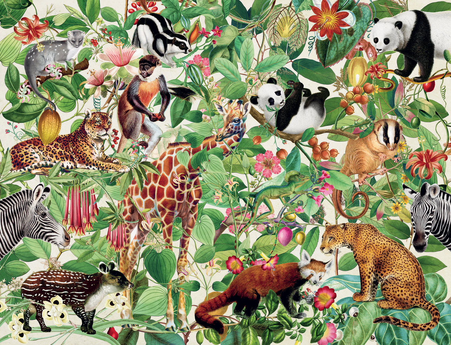 Jungle Forest Animal Jigsaw Puzzle