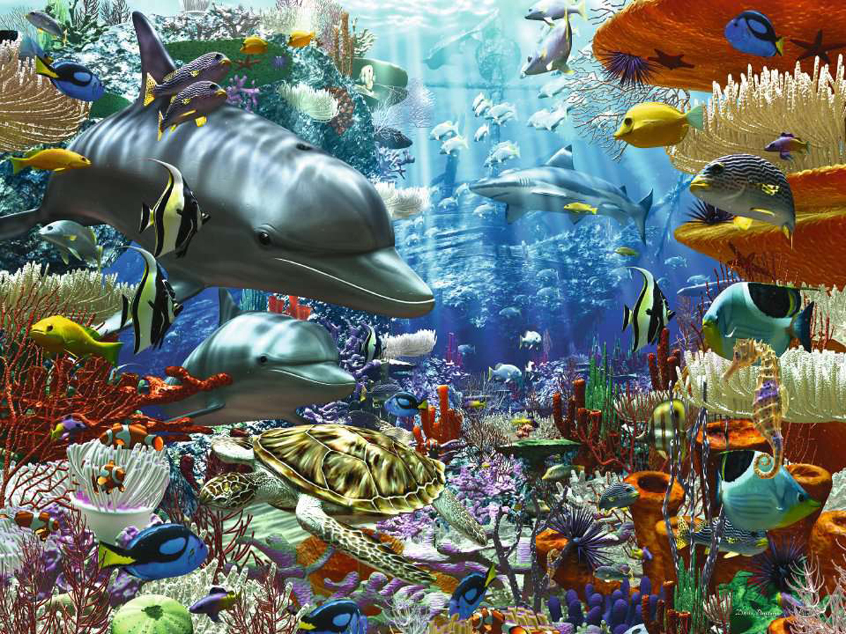 Oceanic Wonders Sea Life Jigsaw Puzzle