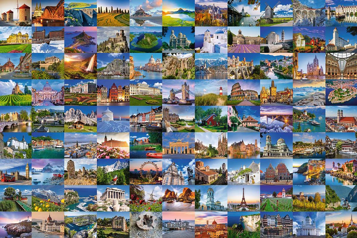 Beautiful Places of Europe Photography Jigsaw Puzzle
