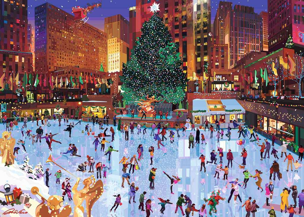 Rockefeller Center Joy Christmas Jigsaw Puzzle