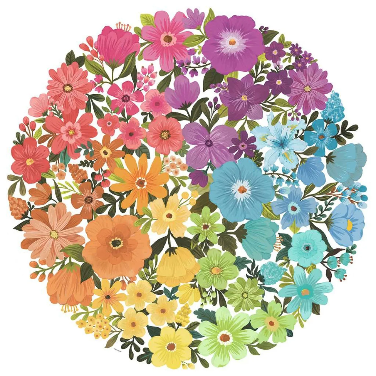 Circle of Colors - Flowers Flower & Garden