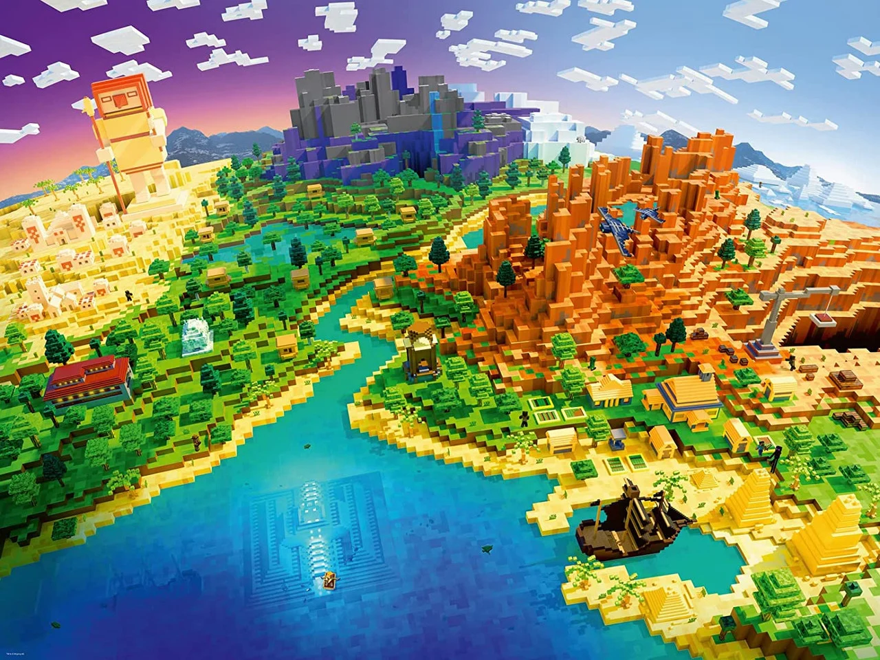 World of Minecraft Landscape