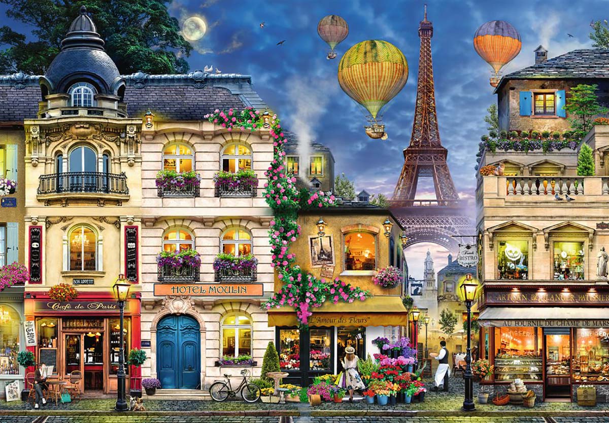 Evening Walk in Paris Paris & France Jigsaw Puzzle