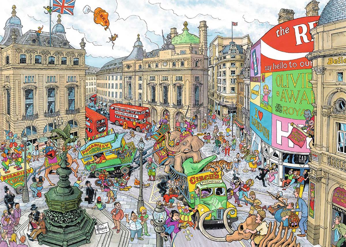 Piccadilly Circus Humor Jigsaw Puzzle