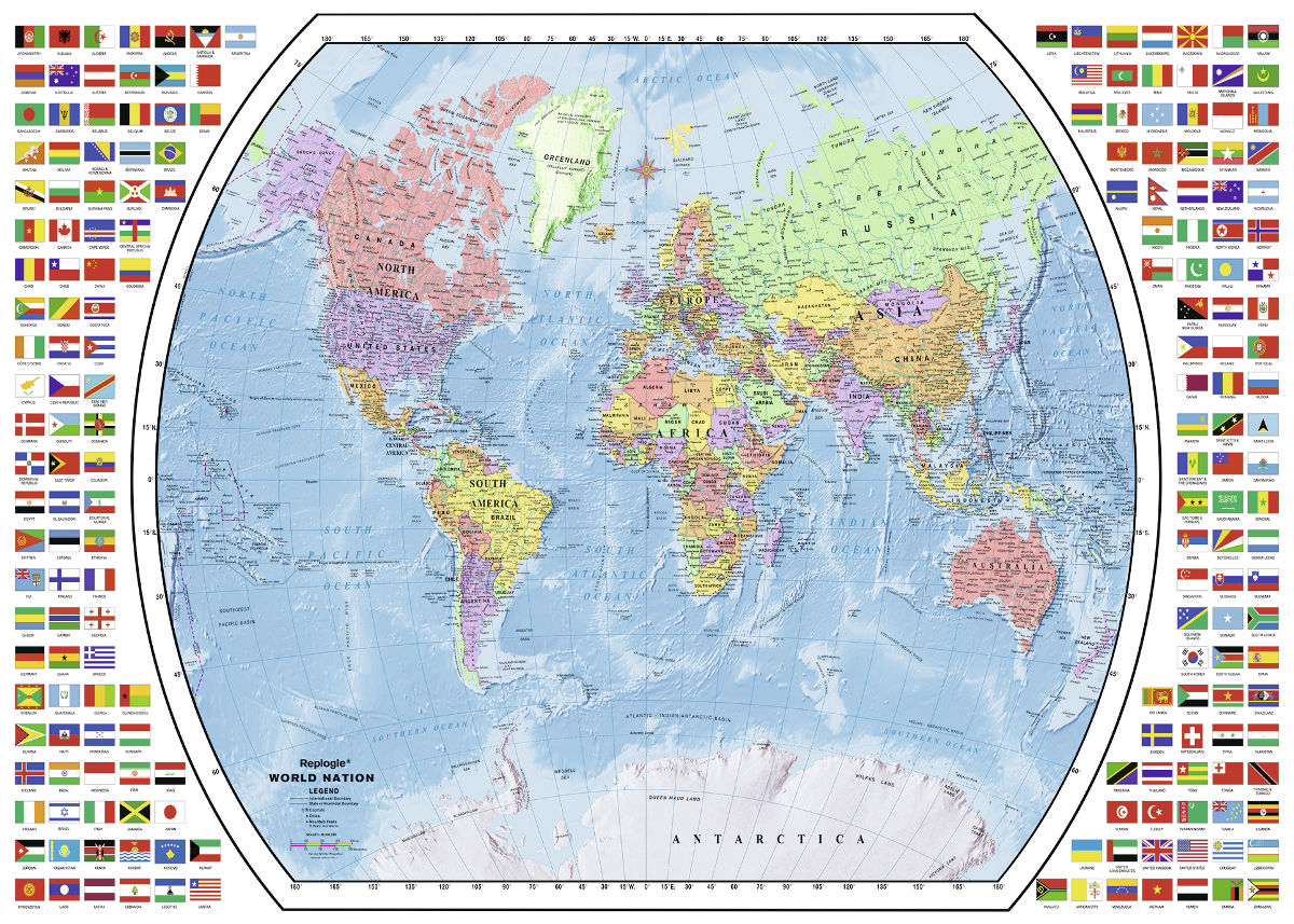 Political World Map Maps & Geography Jigsaw Puzzle