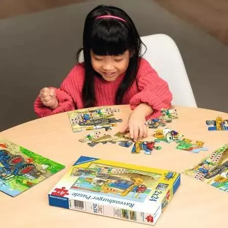 Farm & Construction Site 2x24 Pc Puzzle