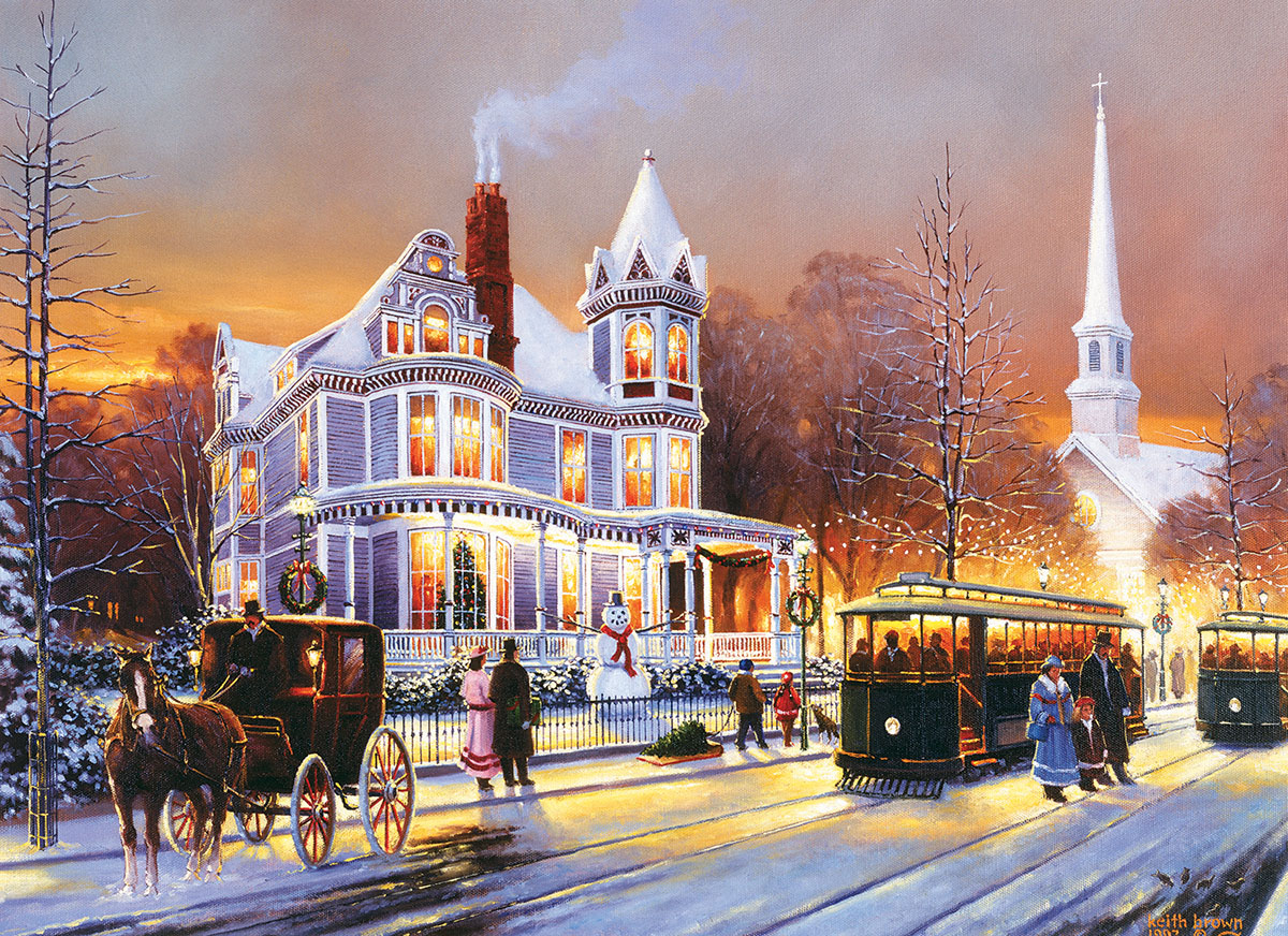 Winter in the City Winter Jigsaw Puzzle