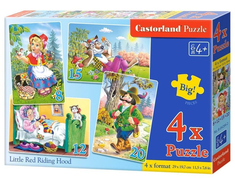 Little Red Riding Hood - 4 pack Children's Puzzles