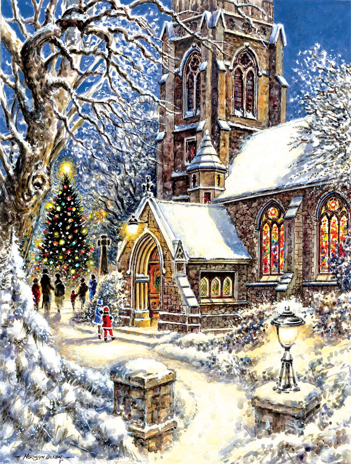 Church in the Snow Winter Jigsaw Puzzle