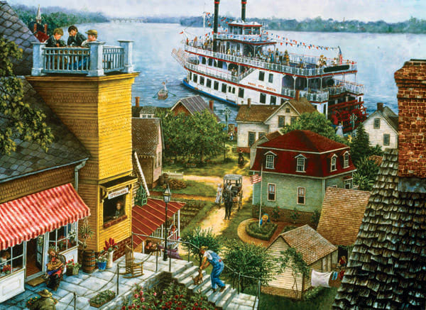 Paddle Boat Landing Boat