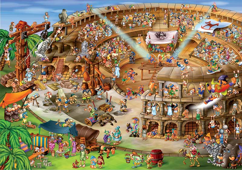 Roman Amphitheatre (Cartoon Collection) Humor Jigsaw Puzzle