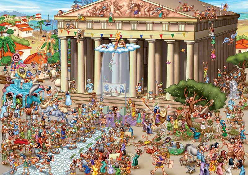Acropolis of Athens People Jigsaw Puzzle