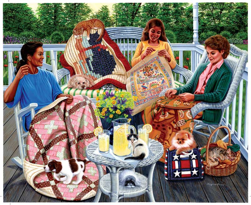 Sewing Circle Quilting & Crafts Jigsaw Puzzle