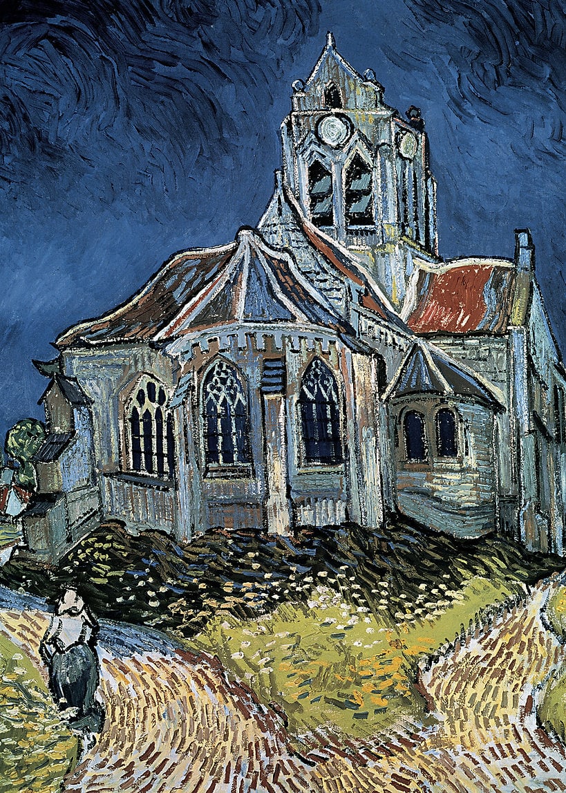 The Church At Auvers Mini Puzzle Fine Art