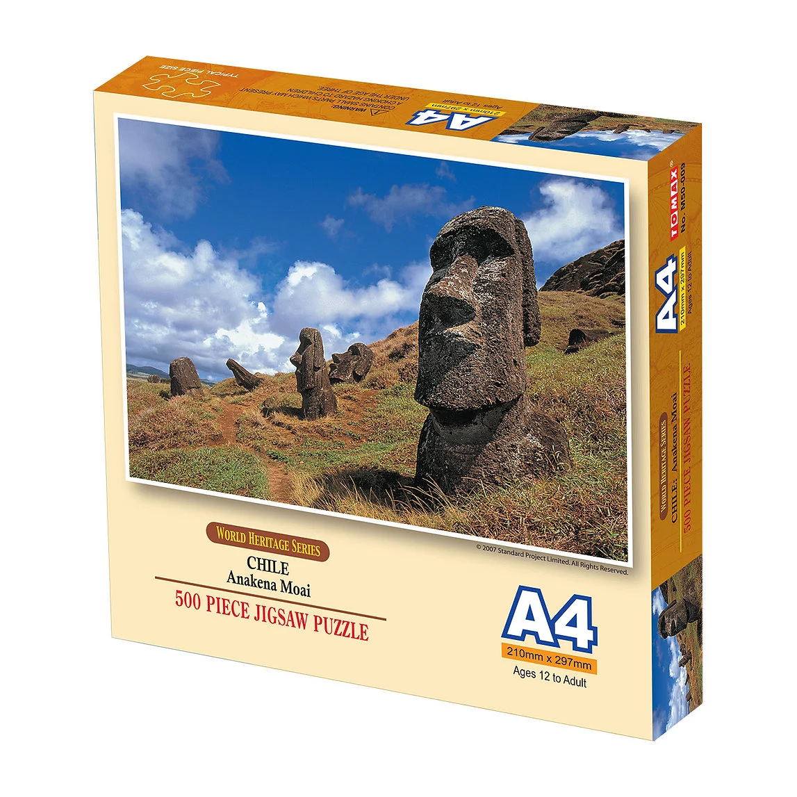 Anakena Moai, Chile Mini Puzzle