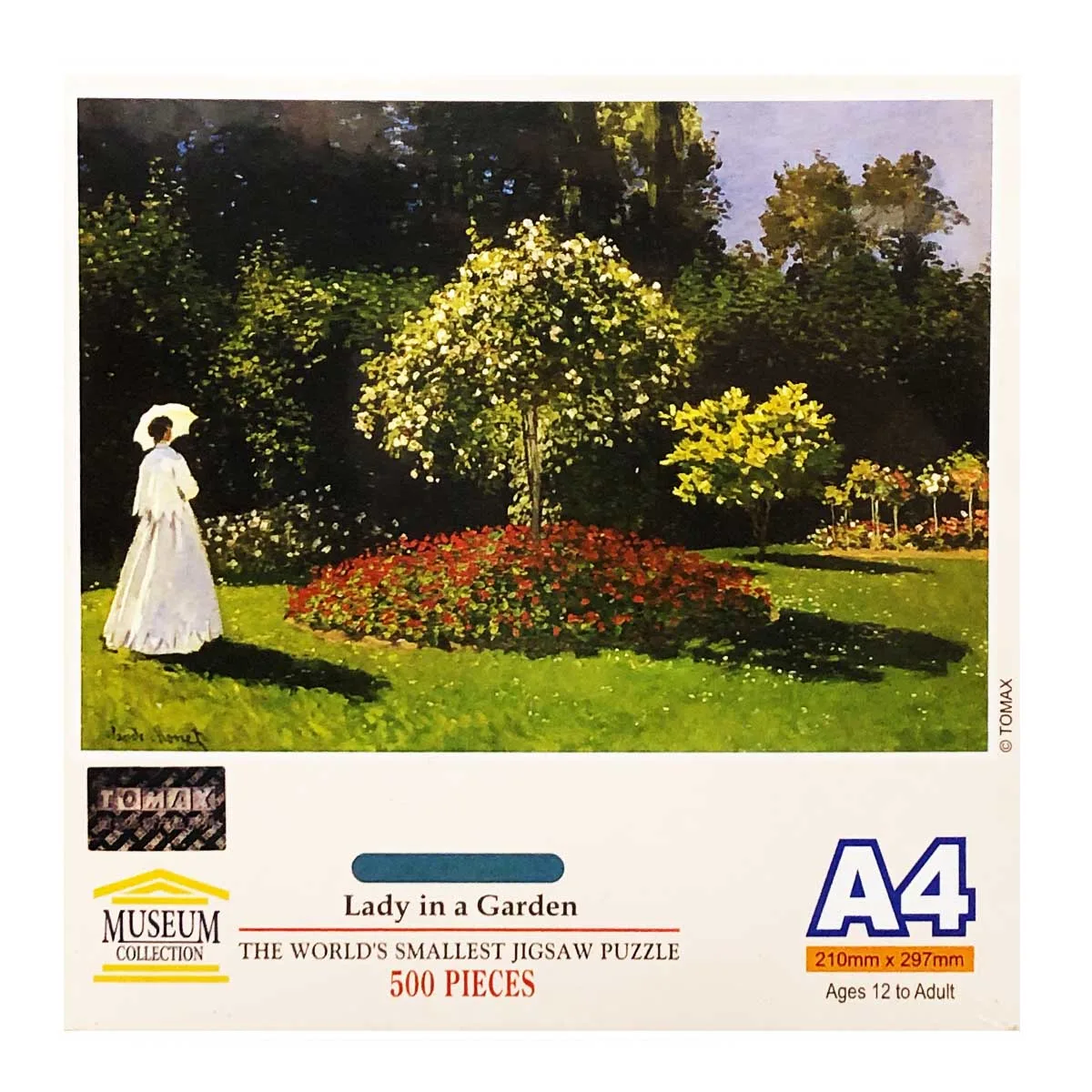Lady In Garden Mini Puzzle Fine Art