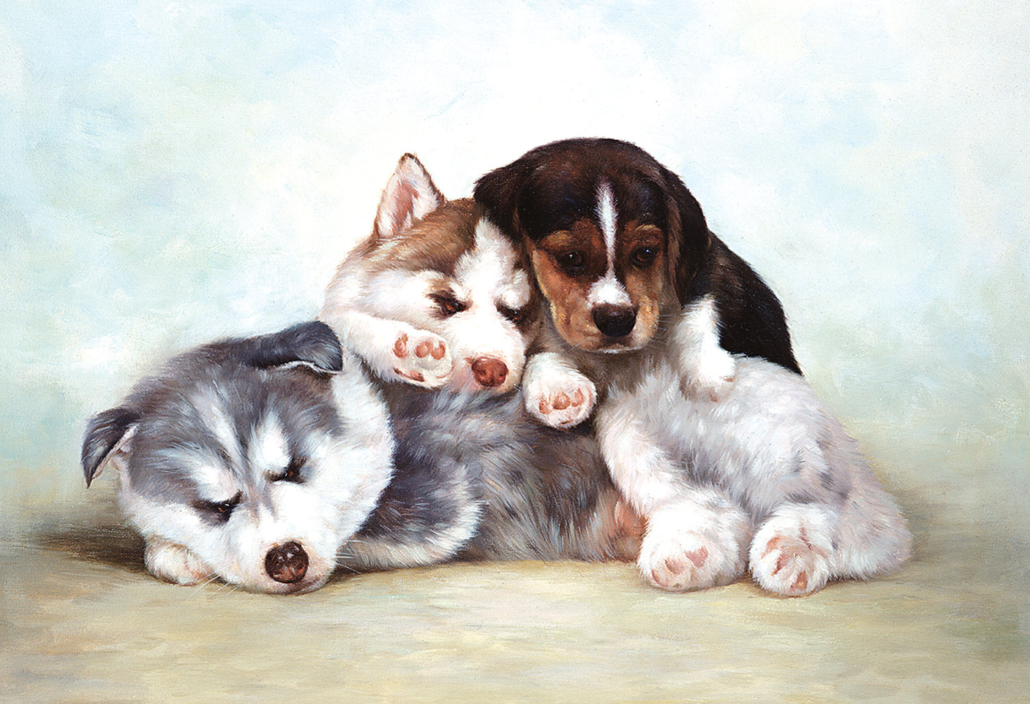 Friends Dogs Jigsaw Puzzle
