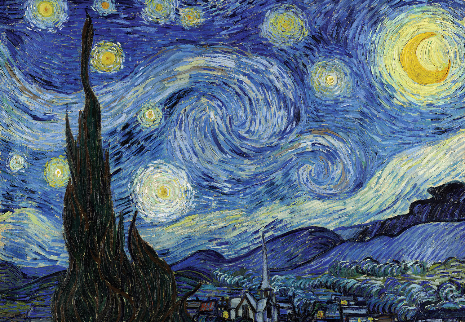 Starry Night Fine Art Glow in the Dark Puzzle