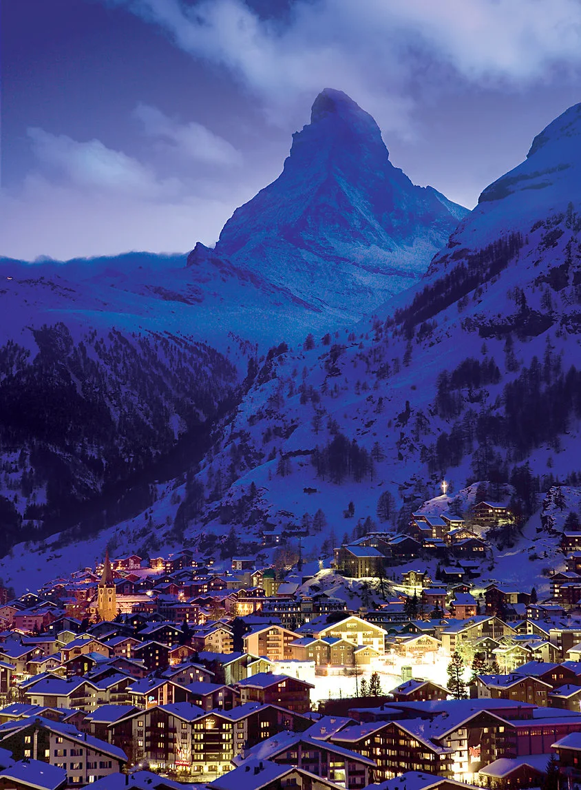 Night in Zermatt Mountain