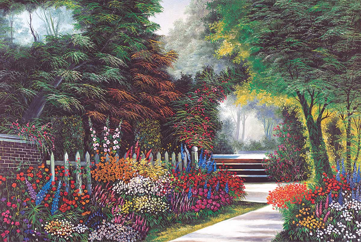 Portraits in The Park Flower & Garden Jigsaw Puzzle
