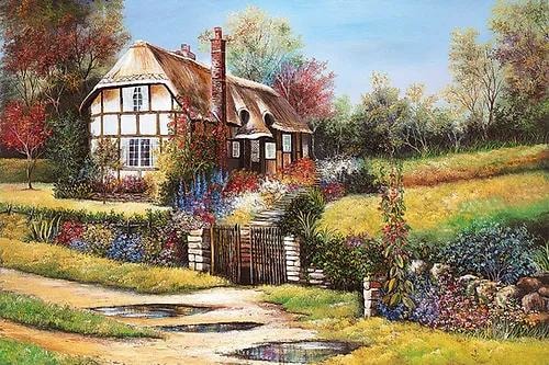 Garden Scene Flower & Garden