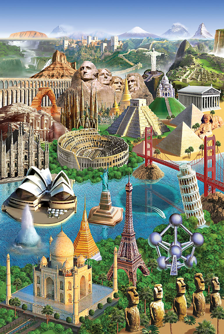 Wonders of the World - 1000 Piece Jigsaw Puzzle by Tomax Puzzles