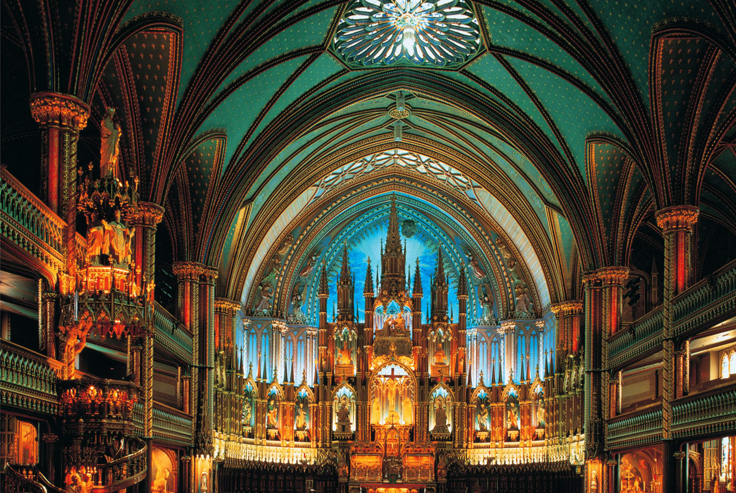Norte Dame De Montreal Canada Landmarks & Monuments