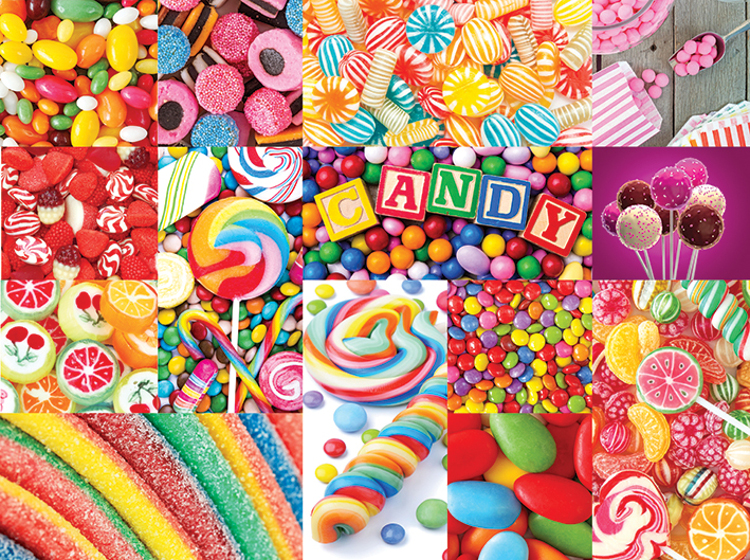 Colorful Candy Food and Drink Jigsaw Puzzle