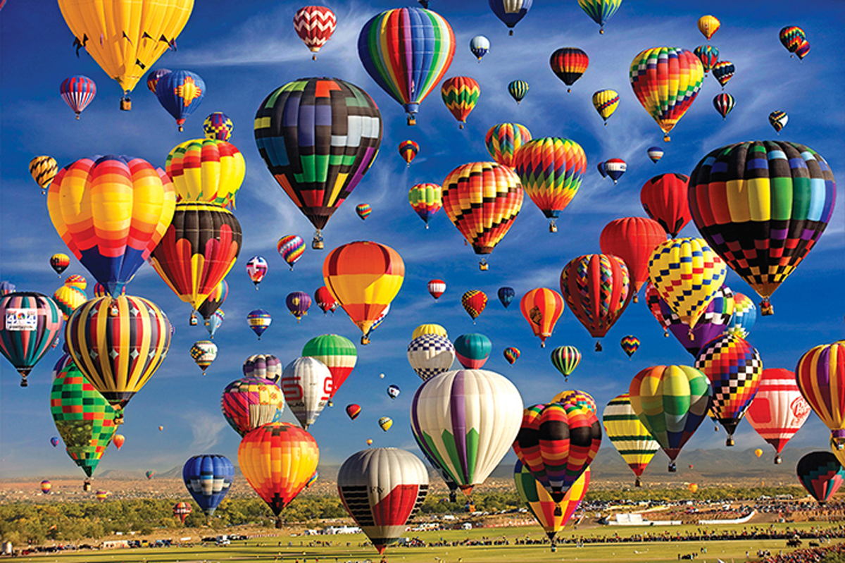 Sky Full of Balloons (Colorluxe 2000) Hot Air Balloon Jigsaw Puzzle
