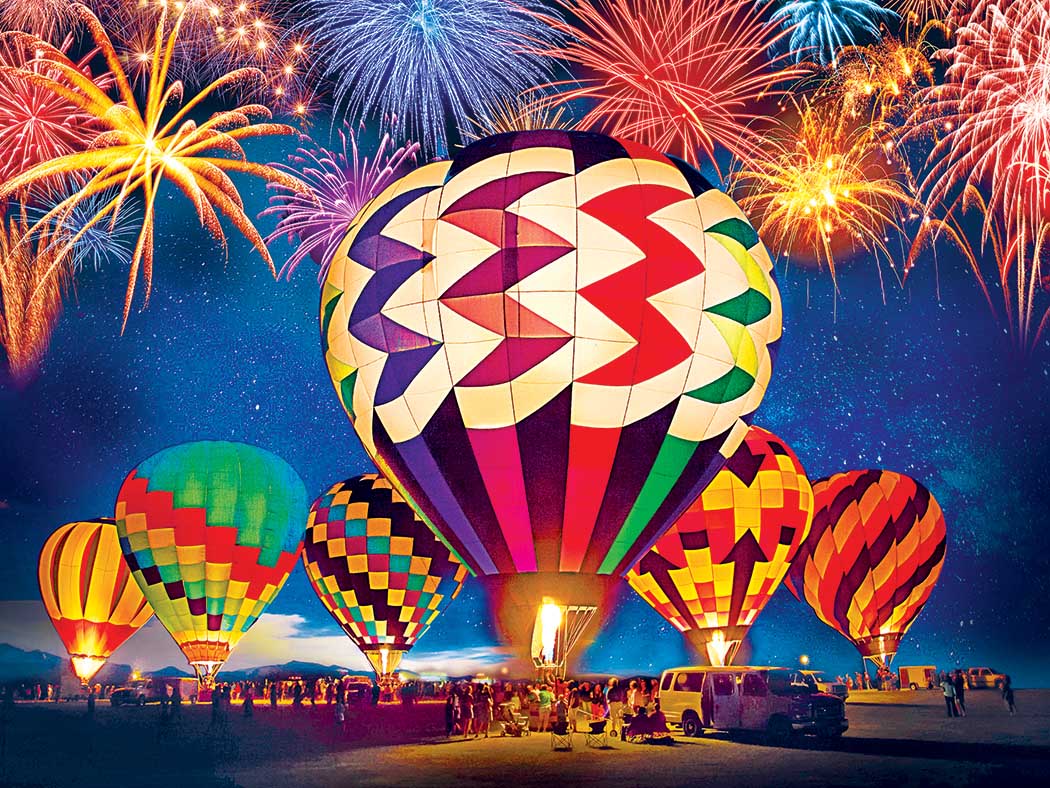 Light Up the Skies Balloon Festival Hot Air Balloon Jigsaw Puzzle