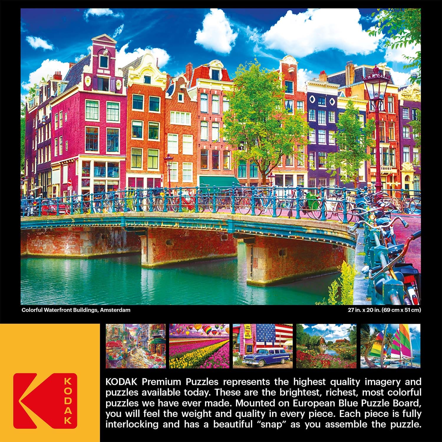 Colorful Waterfront Buildings, Amsterdam