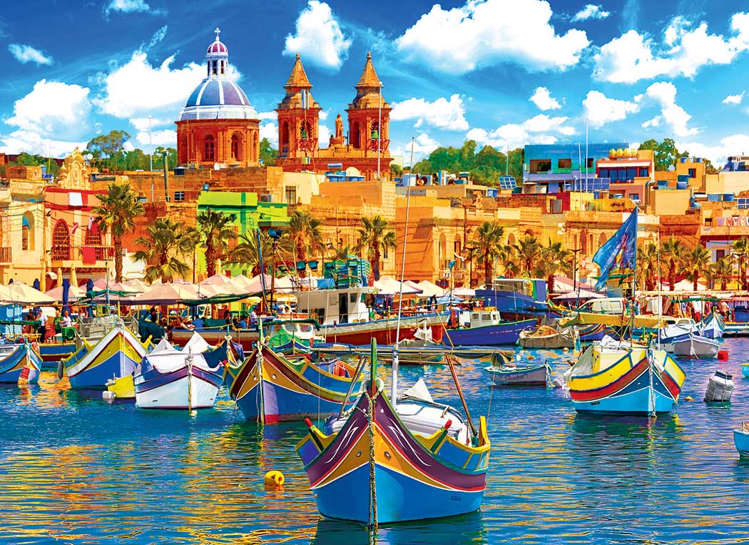 Traditional Boats in the Mediterranen Boat Jigsaw Puzzle