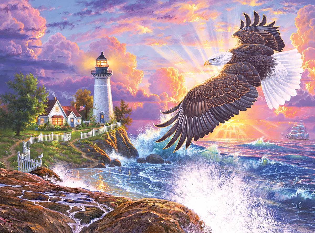 The Guiding Light Lighthouse Jigsaw Puzzle