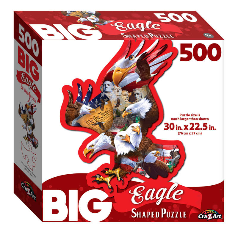 Big Shaped Puzzle - American Eagle Patriotic