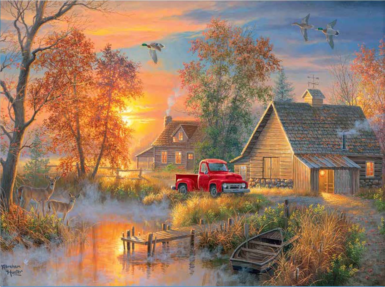 Autumn Mist Countryside