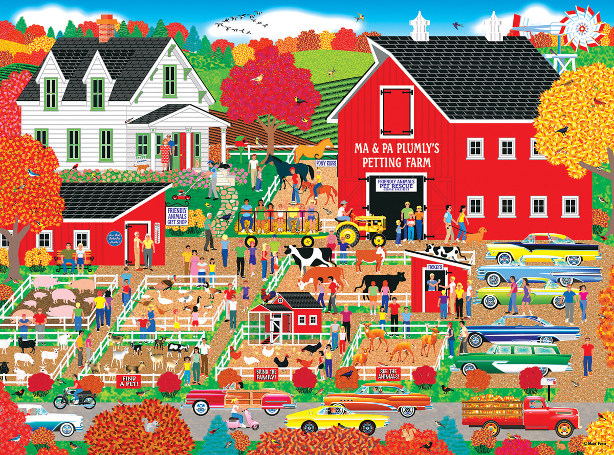 Plumly's Petting Farm - 300 Piece Jigsaw Puzzle by RoseArt