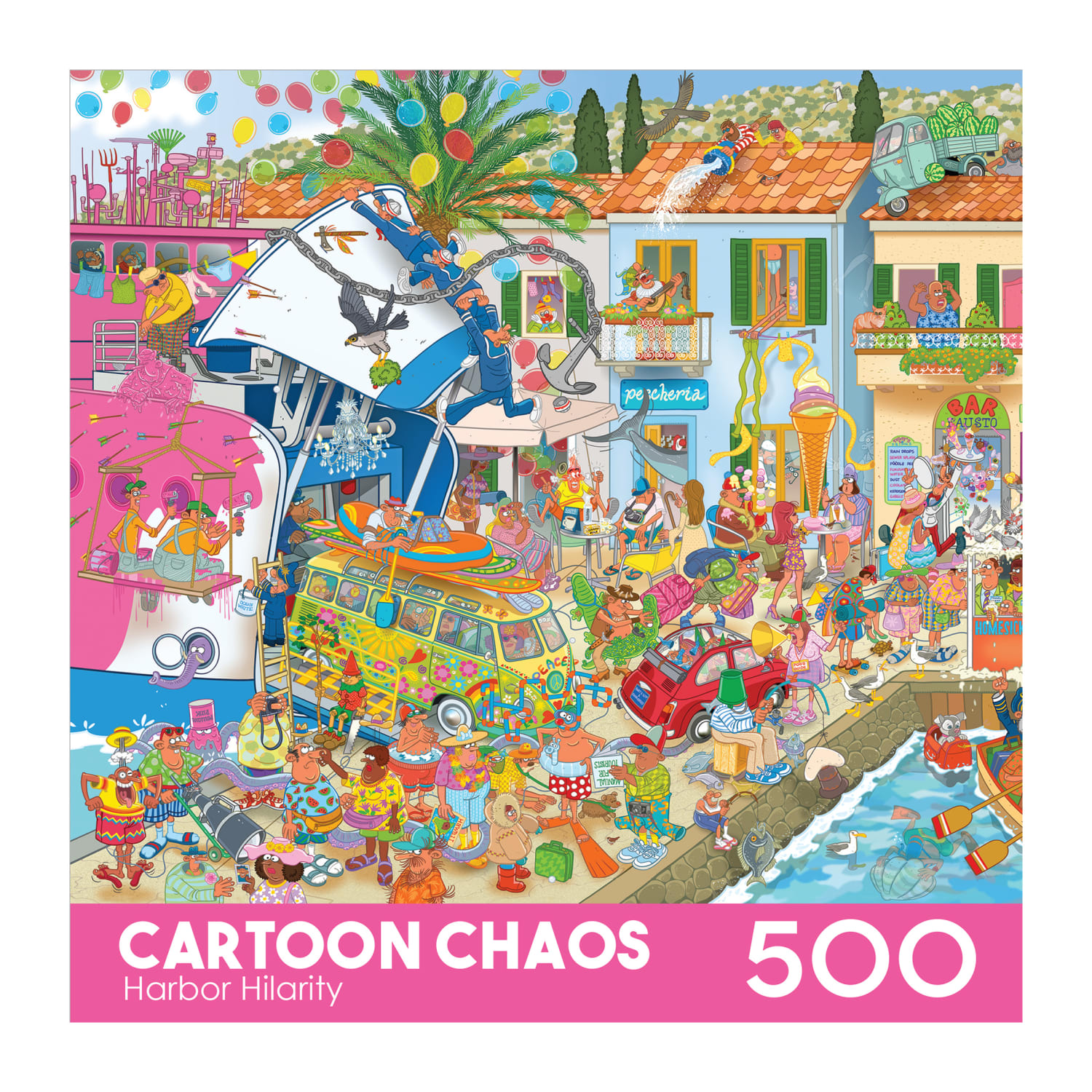 Cartoon Chaos - Harbor Hilarity Cartoon