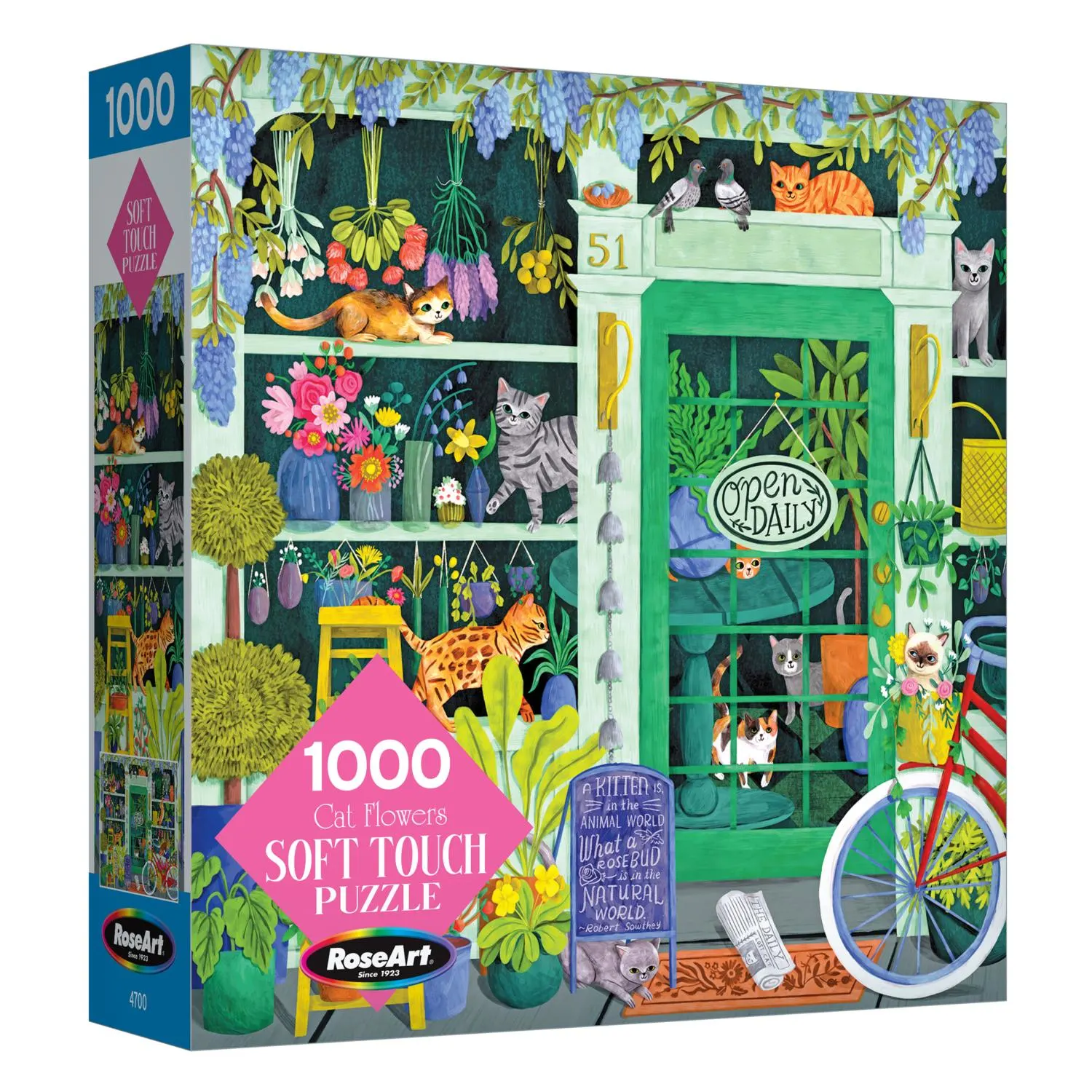 Soft Touch 1000Pc - Cat Flowers