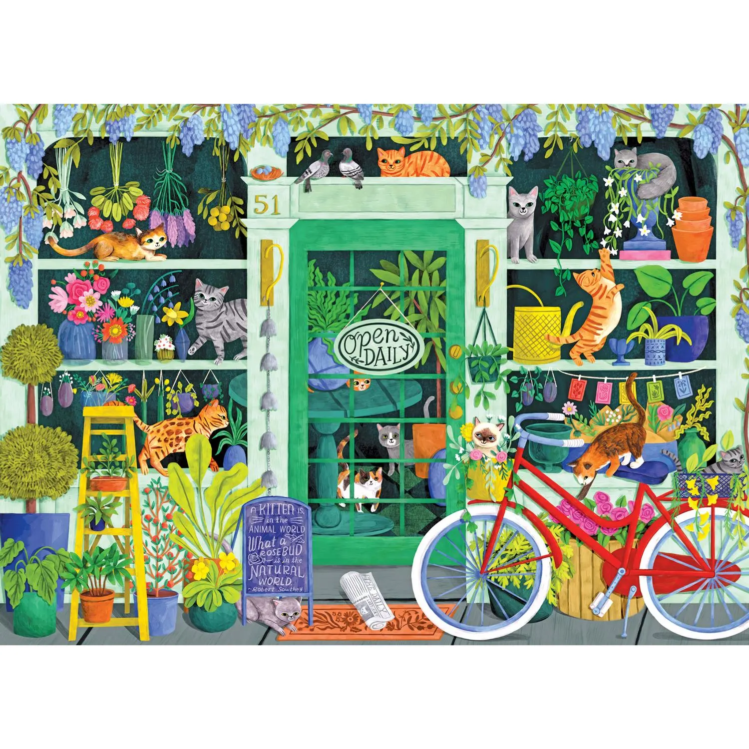 Soft Touch 1000Pc - Cat Flowers