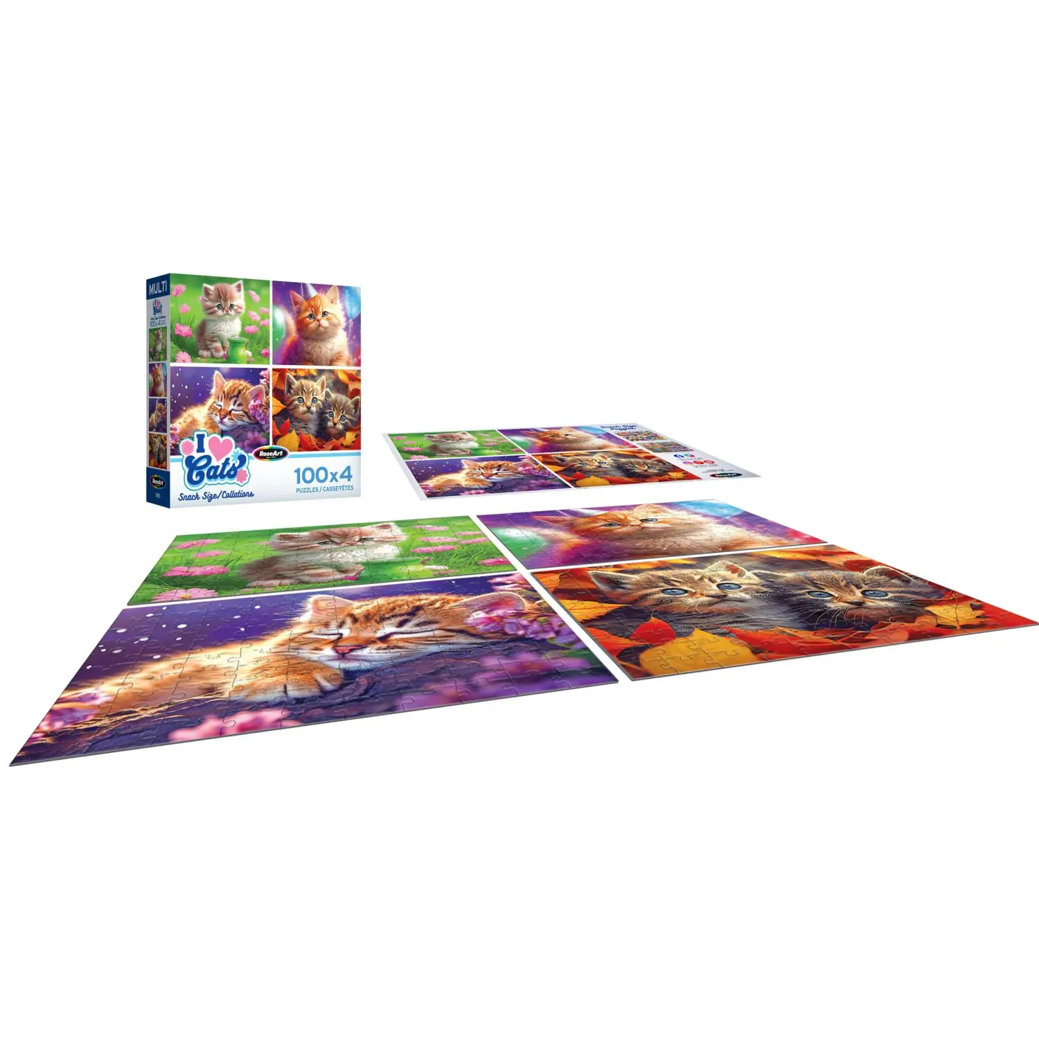 Snack Size 100Pc I Love Cats