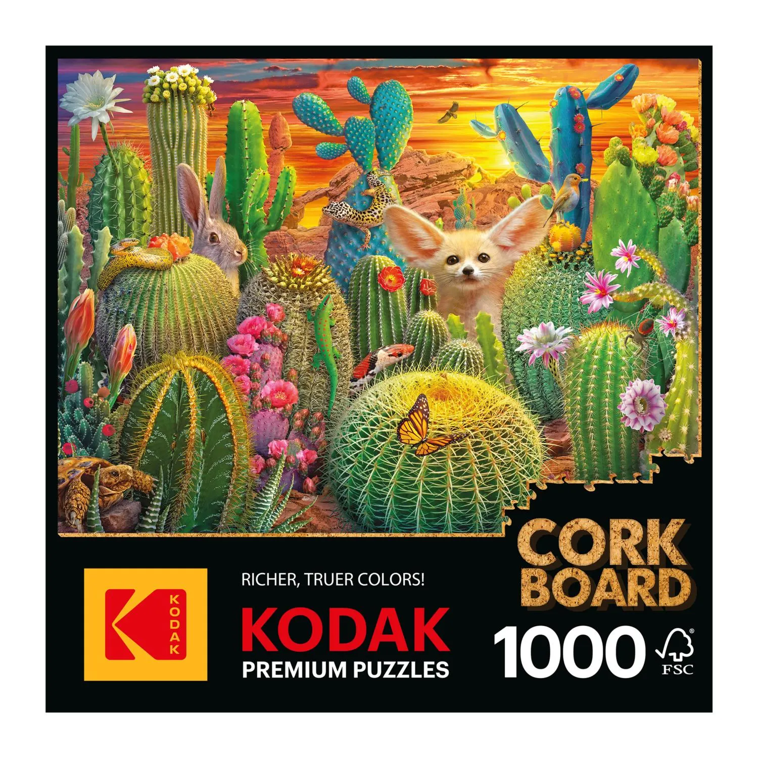 Kodak Cork 1000Pc - Cactus Critters Animals